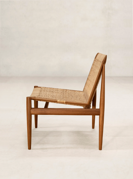 TANGĀLI - Armchair in teak and cane by Phantom Hands - view 3